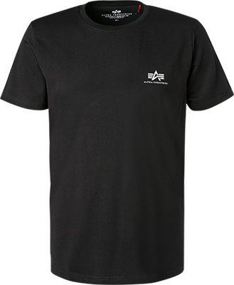 ALPHA INDUSTRIES Herren T-Shirt schwarz