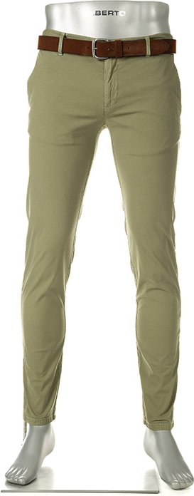 Alberto Herren Chino grün Slim Fit