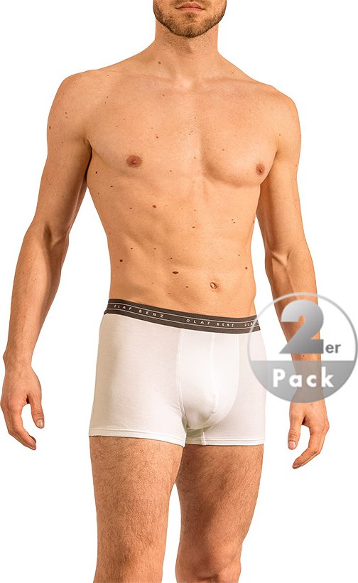 Thumbnail - Olaf Benz Herren Trunks weiß unifarben