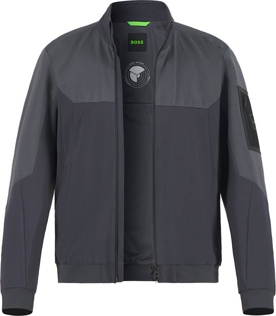 BOSS Green Herren Jacke grau unifarben