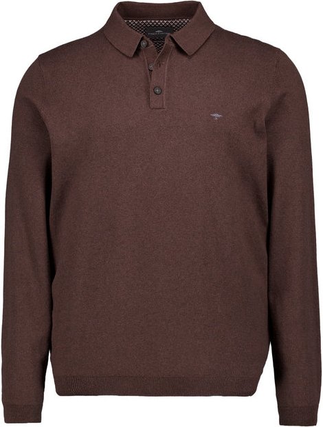 Fynch-Hatton Herren Pullover braun unifarben