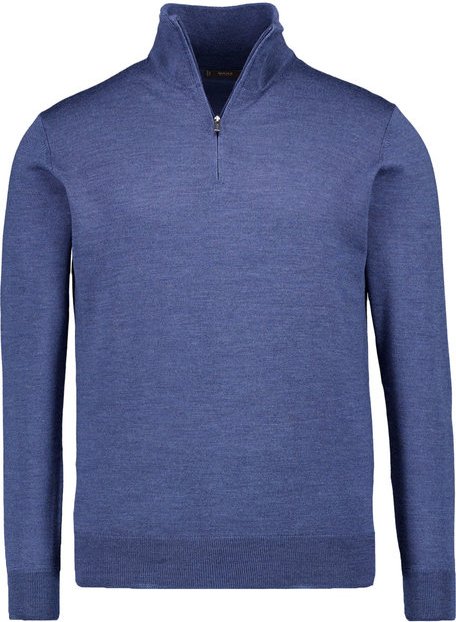 BOGGI MILANO Herren Pullover blau unifarben