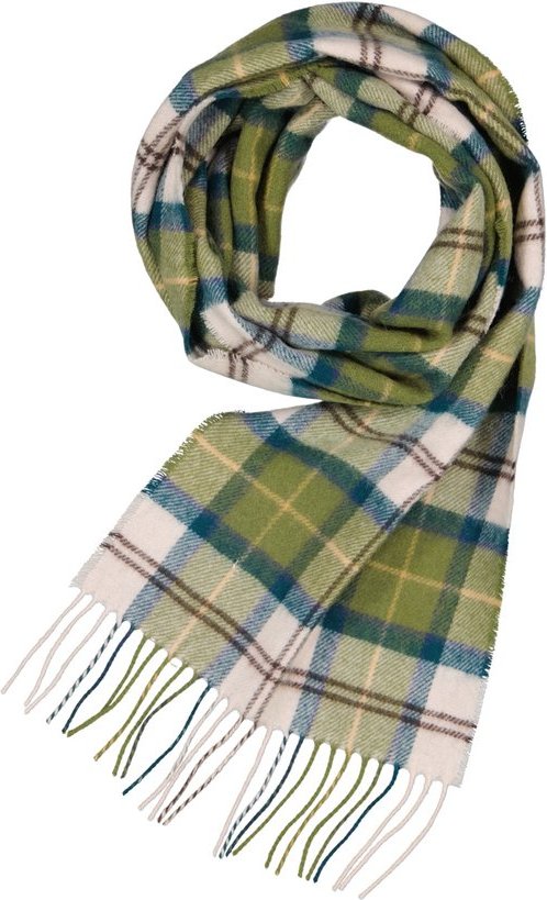 Barbour Herren Schal grün Lamm-Wolle kariert
