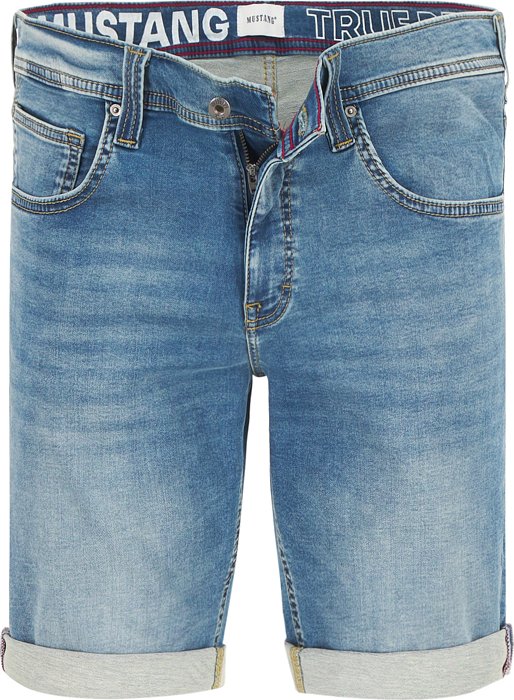 MUSTANG Herren Jeansshorts blau