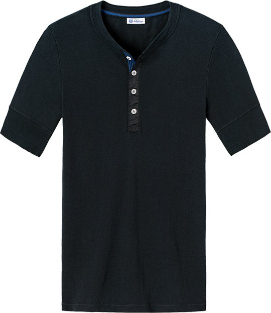 Schiesser Revival Herren T-Shirt schwarz