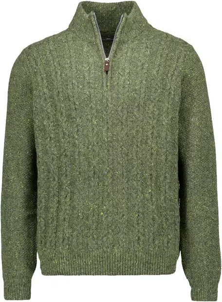 Thumbnail - Fynch-Hatton Herren Troyer grün unifarben