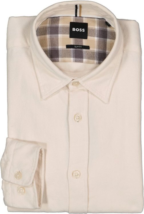BOSS Black Herren Hemd beige Slim Fit