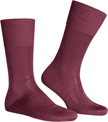 Falke Herren Socken rot Baumwolle & Mix unifarben