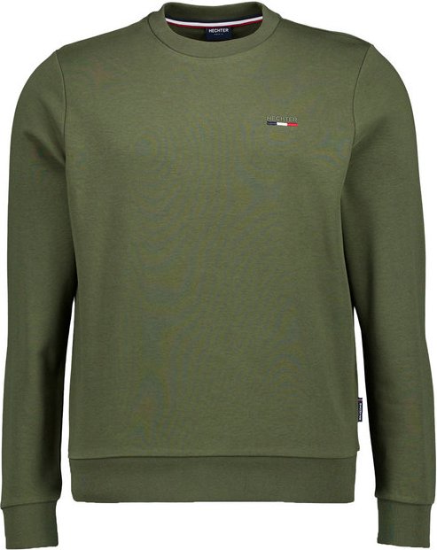 HECHTER PARIS Herren Pullover grün unifarben