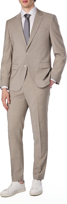 Thumbnail - BOSS Black Herren Anzüge beige Slim Fit