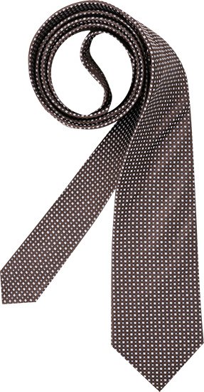Jacques Britt Herren Krawatte braun Gemustert