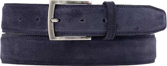 Floris van Bommel Herren Gürtel blau Nubuk