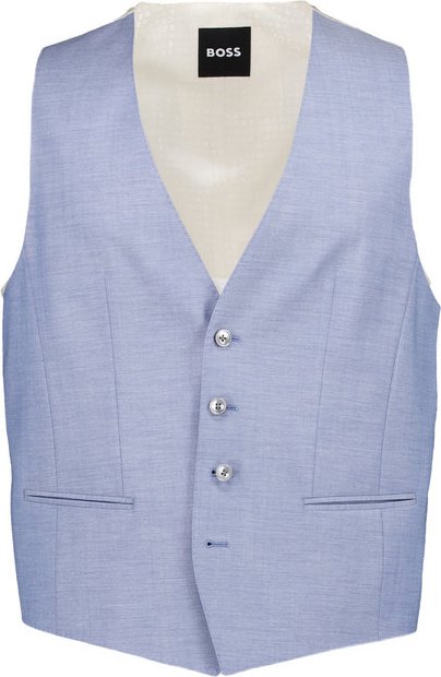 BOSS Black Herren Weste beige Slim Fit