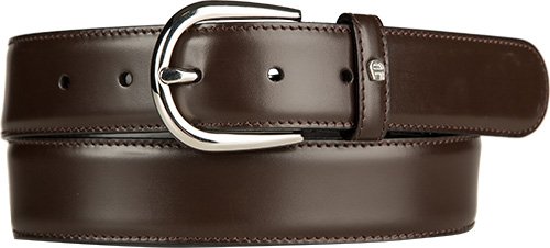 AIGNER Herren Gürtel braun Glattleder