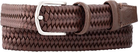 LA BOUCLE Herren Gürtel braun Glattleder