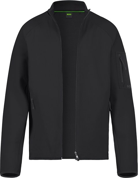 BOSS Green Herren Sweatjacke schwarz unifarben