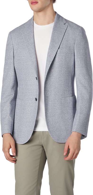 BOGGI MILANO Herren Sakko beige meliert