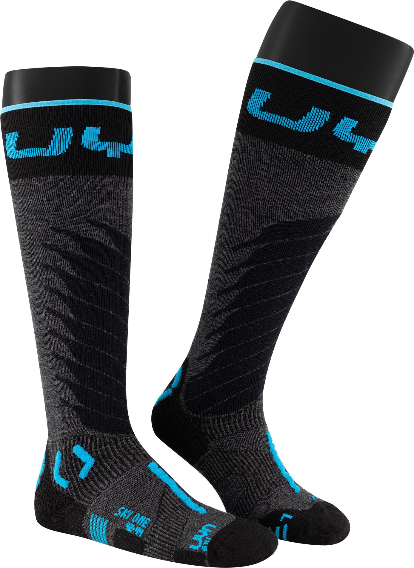 UYN Herren Skisocken grau Mikrofaser/Funktion unifarben