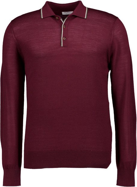 Thumbnail - Ben Sherman Herren Pullover rot unifarben