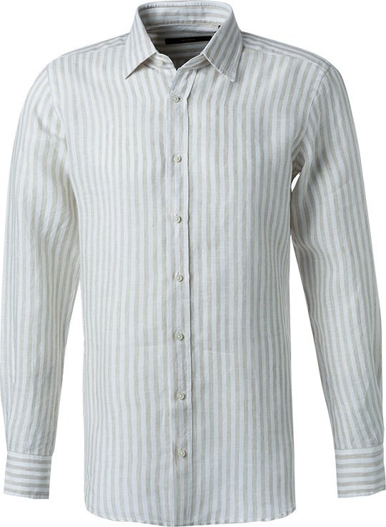 Thumbnail - Windsor Herren Hemd beige gestreift