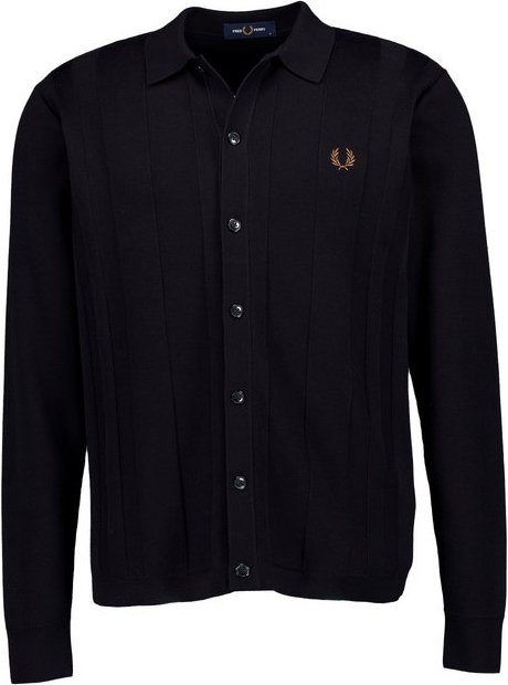 Fred Perry Herren Hemd schwarz