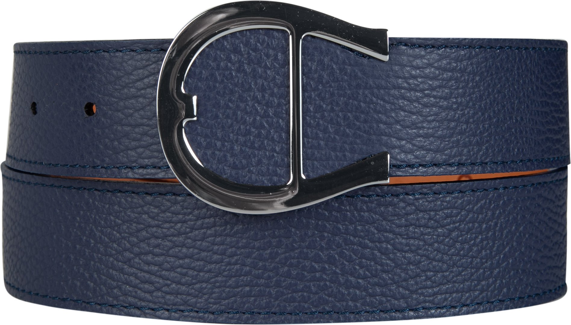 Thumbnail - AIGNER Herren Gürtel blau Leder geprägt