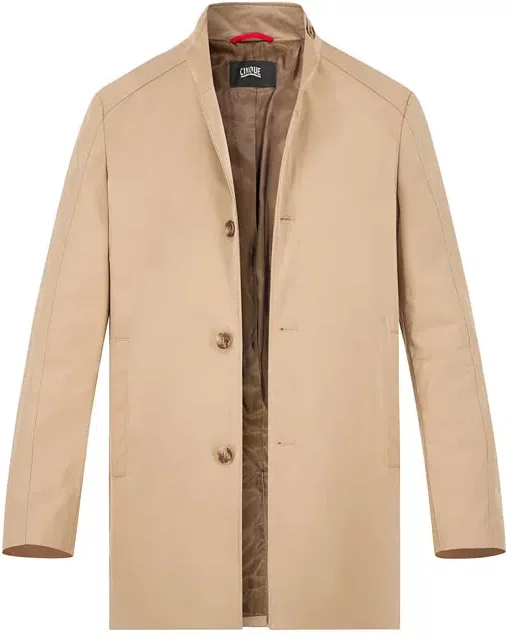 CINQUE Herren Mantel beige unifarben