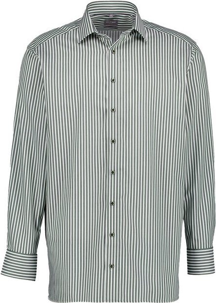 OLYMP Herren Hemd grün gestreift Comfort Fit