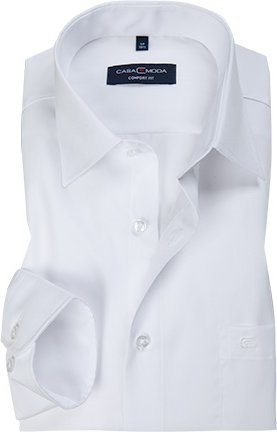 CasaModa Herren Hemd weiß Comfort Fit