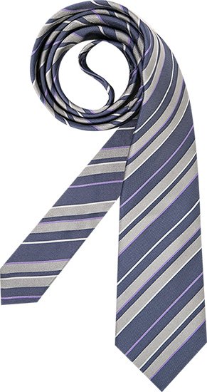 LANVIN Herren Krawatte blau College-Streifen