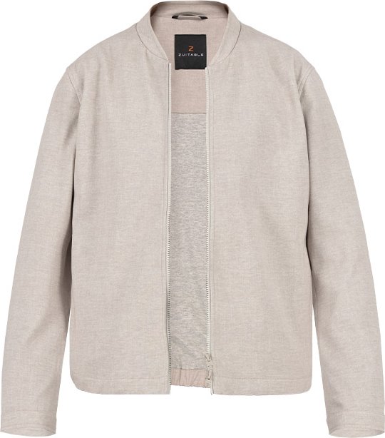 ZUITABLE Herren Jacke beige meliert