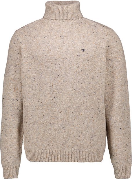 Thumbnail - Fynch-Hatton Herren Rollkragenpullover beige unifarben