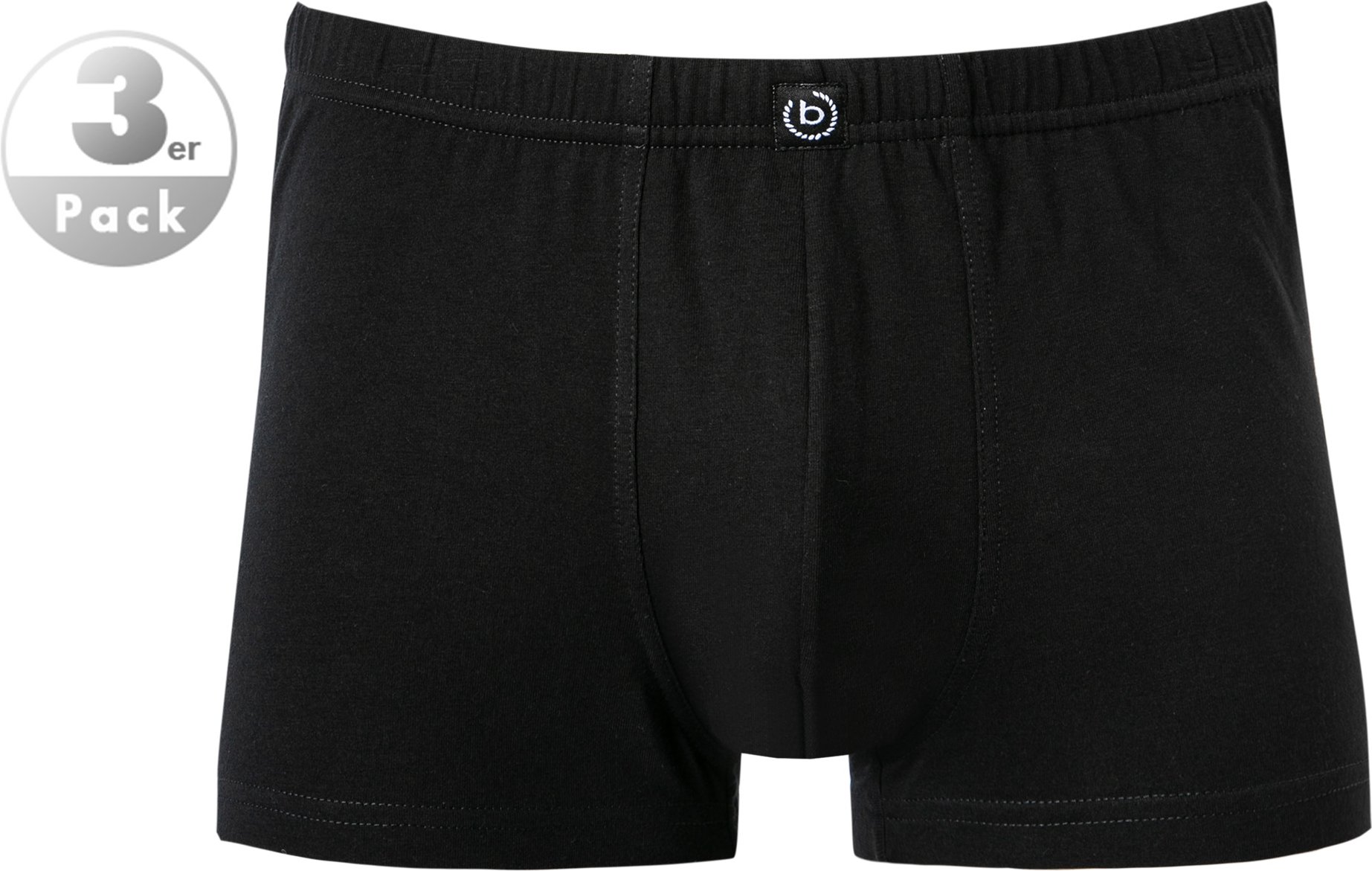 Thumbnail - bugatti Herren Pants schwarz Baumwolle & Mix unifarben