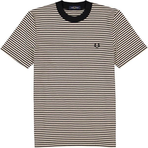 Fred Perry Herren T-Shirt beige gestreift