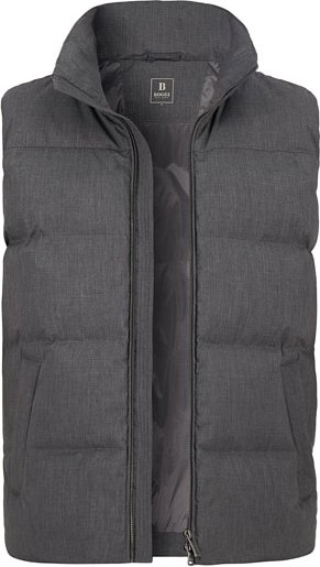 BOGGI MILANO Herren Daunenweste grau meliert