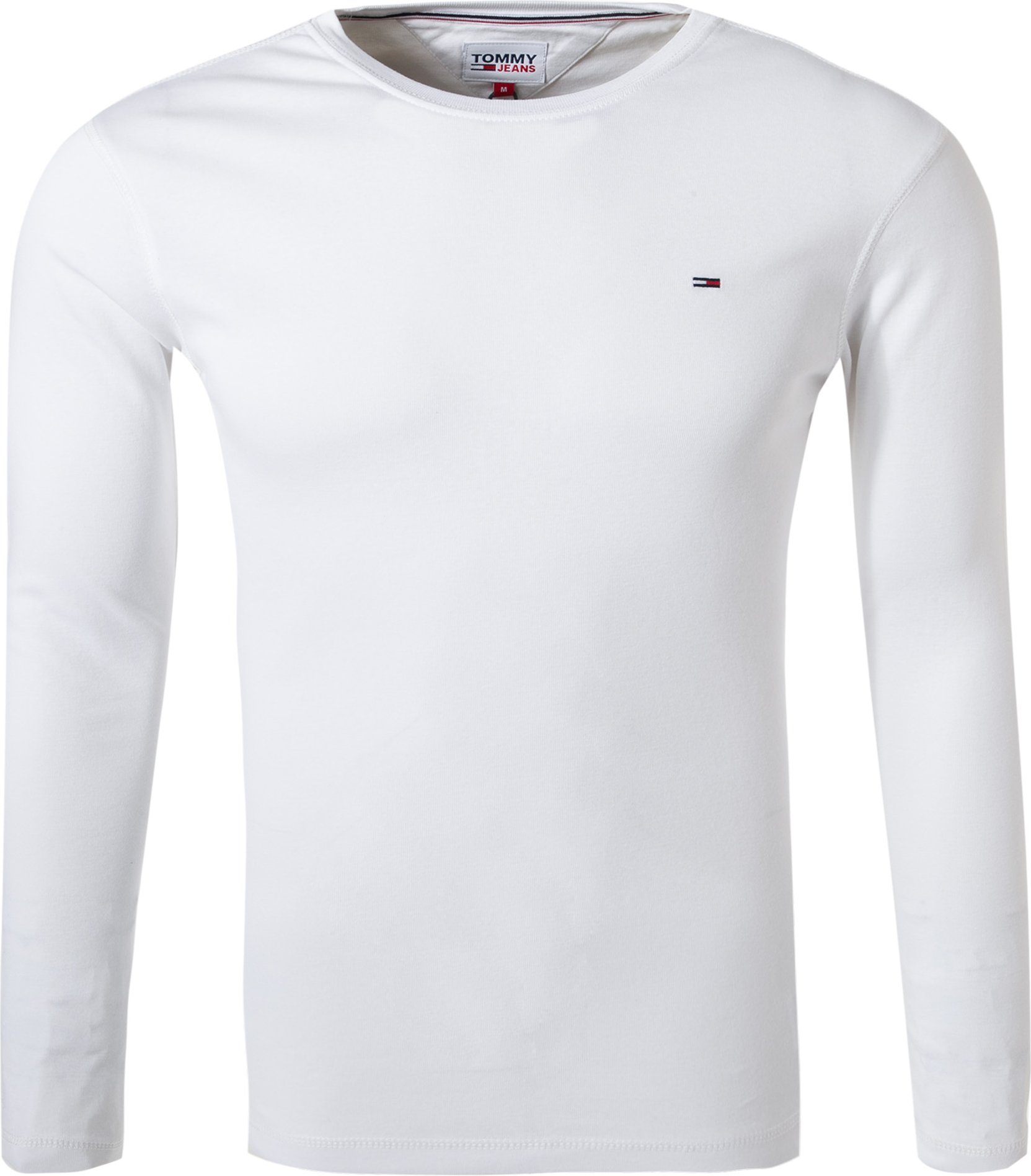 TOMMY JEANS Herren Longsleeve weiß