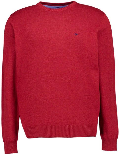 Fynch-Hatton Herren Pullover rot unifarben