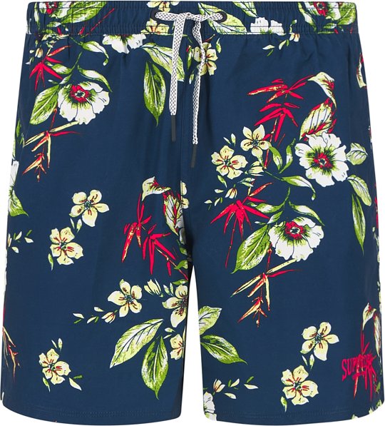 Superdry Herren Badeshorts multicolor floral,Mit Prints
