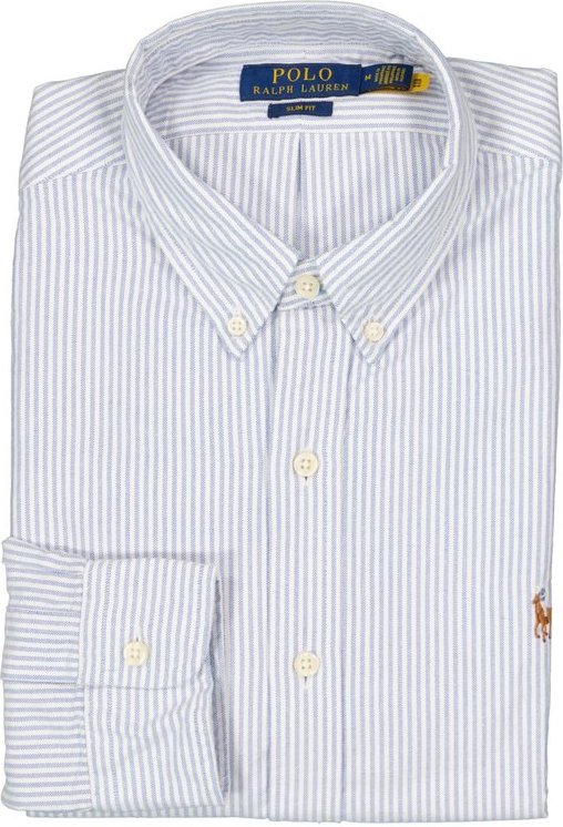 Thumbnail - Polo Ralph Lauren Herren Hemd blau gestreift Slim Fit