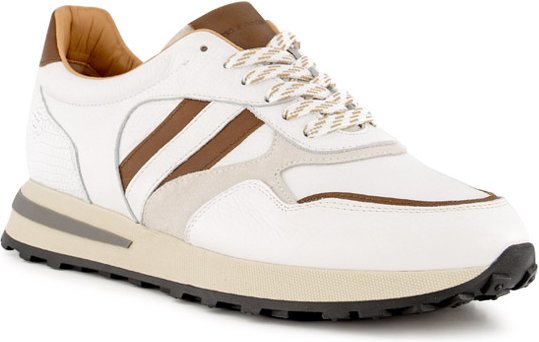 Thumbnail - rosso e nero Herren Sneaker weiß Leder geprägt