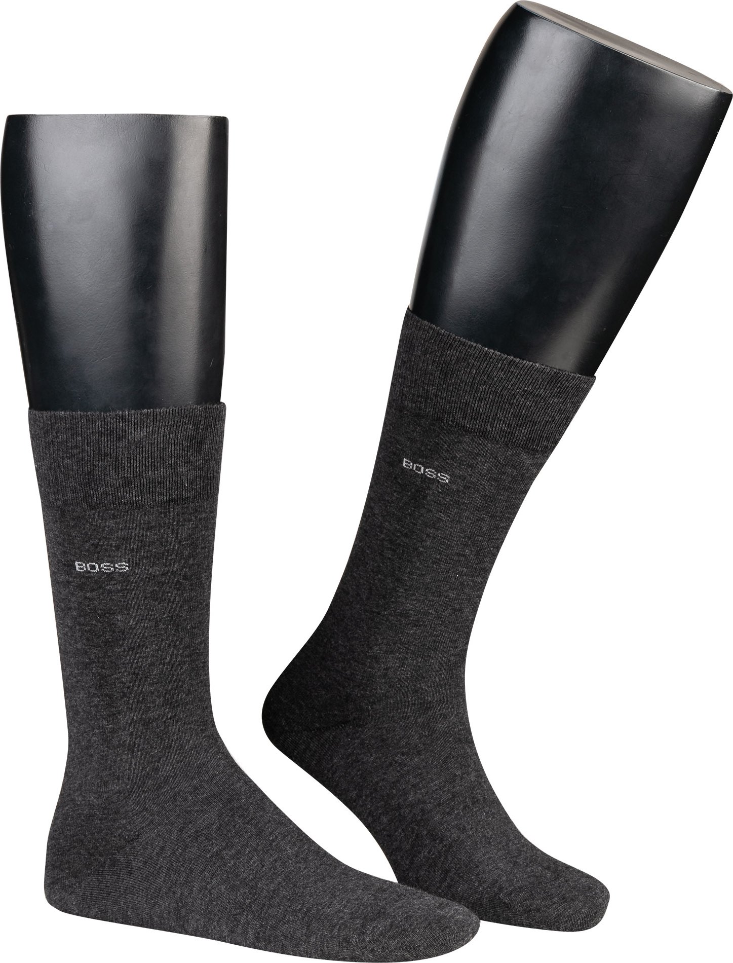Thumbnail - BOSS Black Herren Socken grau Baumwolle & Mix unifarben