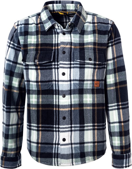 Thumbnail - camel active Herren Overshirt blau kariert
