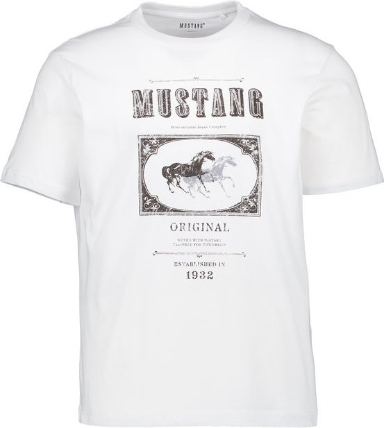 Thumbnail - MUSTANG Herren T-Shirt weiß
