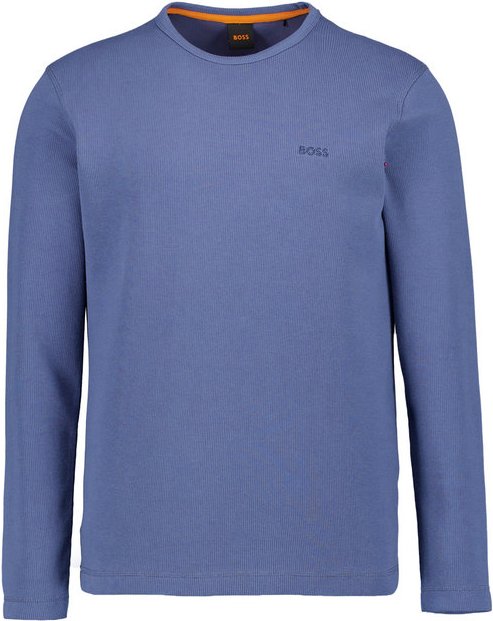 BOSS Orange Herren Longsleeve blau
