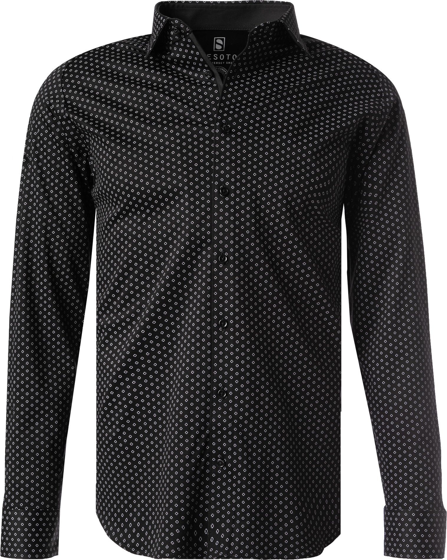 DESOTO Herren Hemd blau gemustert