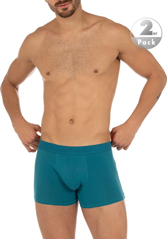 Thumbnail - bruno banani Herren Unterwäsche blau Baumwolle & Mix unifarben