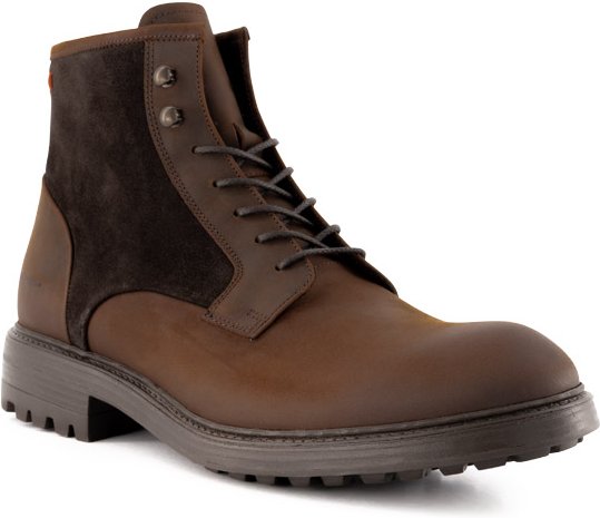 Thumbnail - rosso e nero Herren Schnürboots braun Nubuk-/Veloursleder