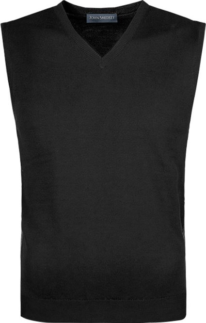 Thumbnail - John Smedley Herren V-Pullunder schwarz unifarben