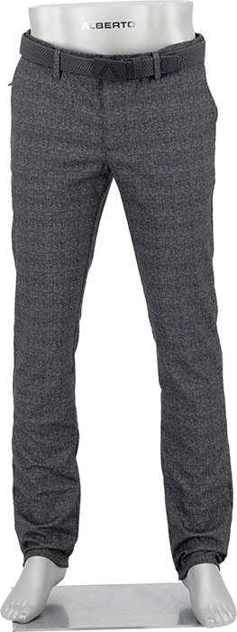 Alberto Golf Herren Golfhose grau kariert