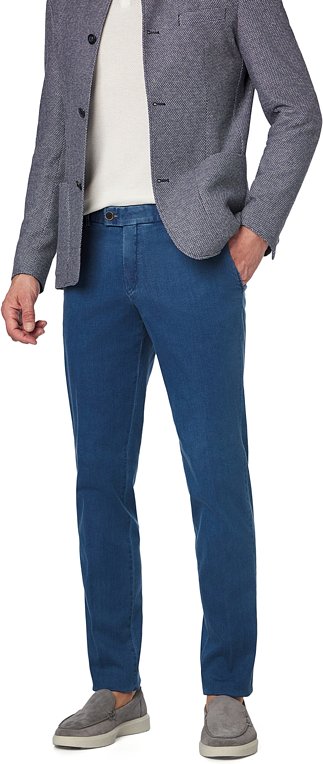 Thumbnail - HILTL Herren Hose blau Slim Fit